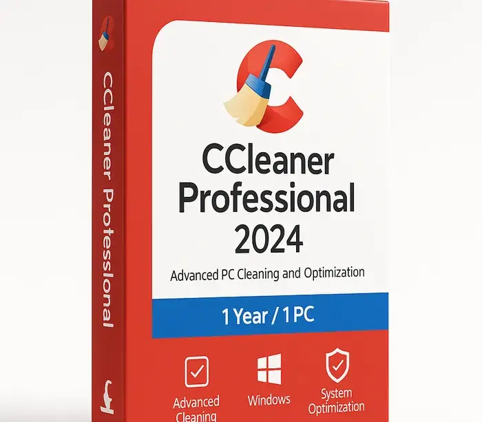 CCleaner Professional 2024 programvareboks for Windows – systemoptimalisering og PC-rengjøring