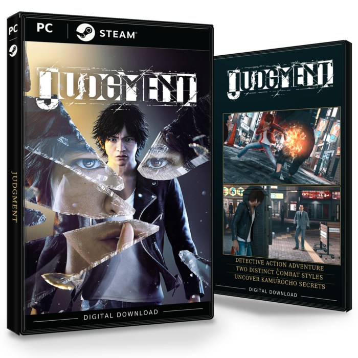 Forside og bakside av Judgment Steam (Europa)