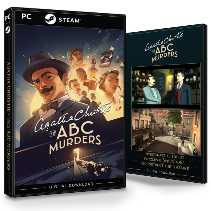 Forside og bakside av Agatha Christie - The ABC Murders Steam