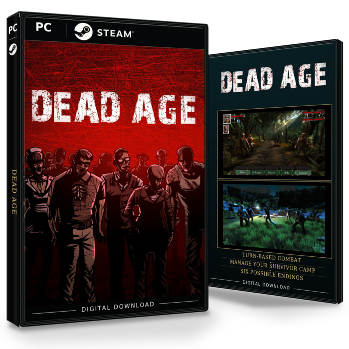 Forside og bakside av Dead Age Steam