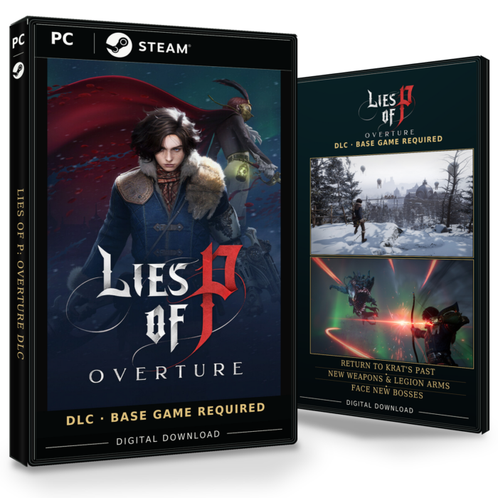Forside og bakside av Lies of P: Overture DLC Steam