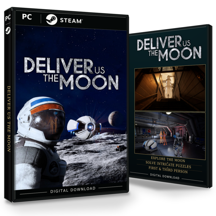 Forside og bakside av Deliver Us The Moon Steam