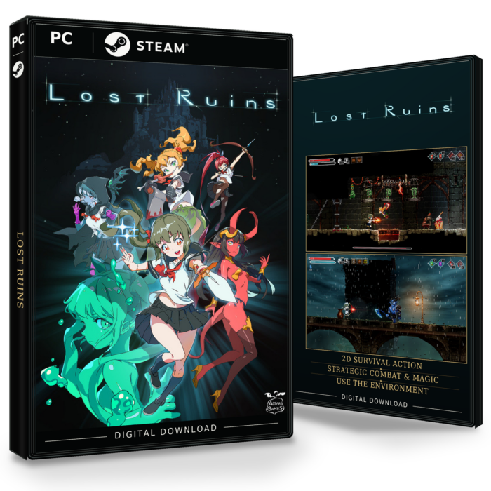 Forside og bakside av Lost Ruins Steam