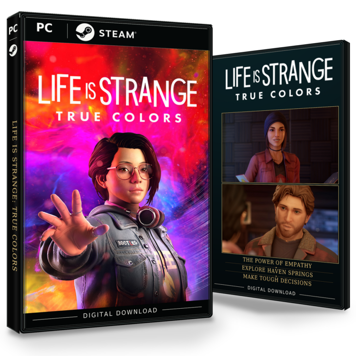 Forside og bakside av Life is Strange: True Colors Steam