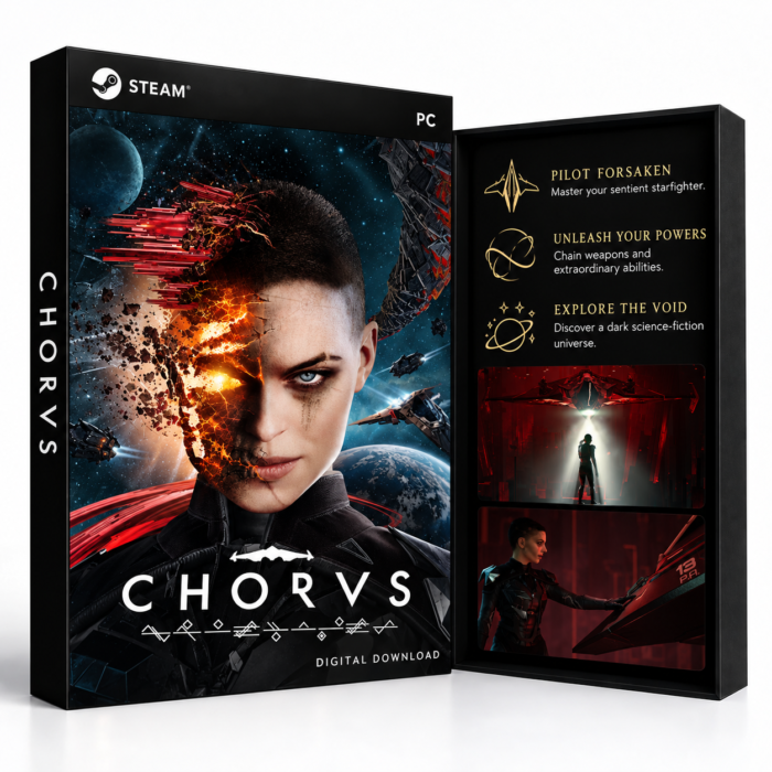 Chorus Steam – digital spillutgave vist med forside og bakside