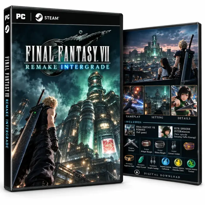 FINAL FANTASY VII REMAKE INTERGRADE for Steam – illustrasjon av det digitale spillet