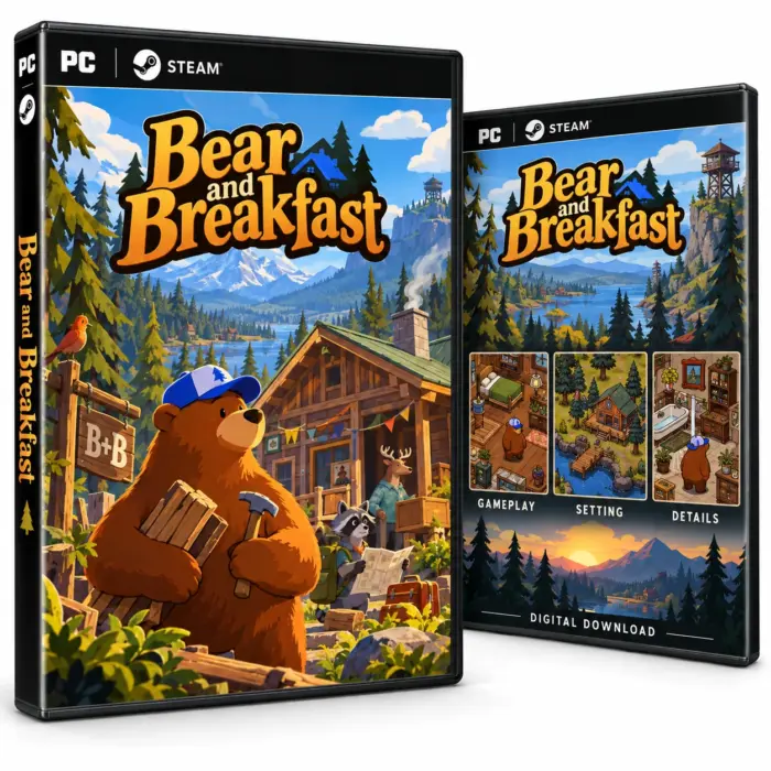 Bear and Breakfast for Steam – illustrasjon av det digitale spillet