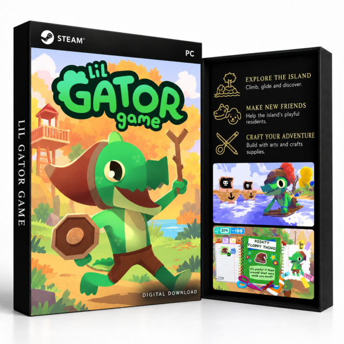 Lil Gator Game Steam – digital spillutgave vist med forside og bakside