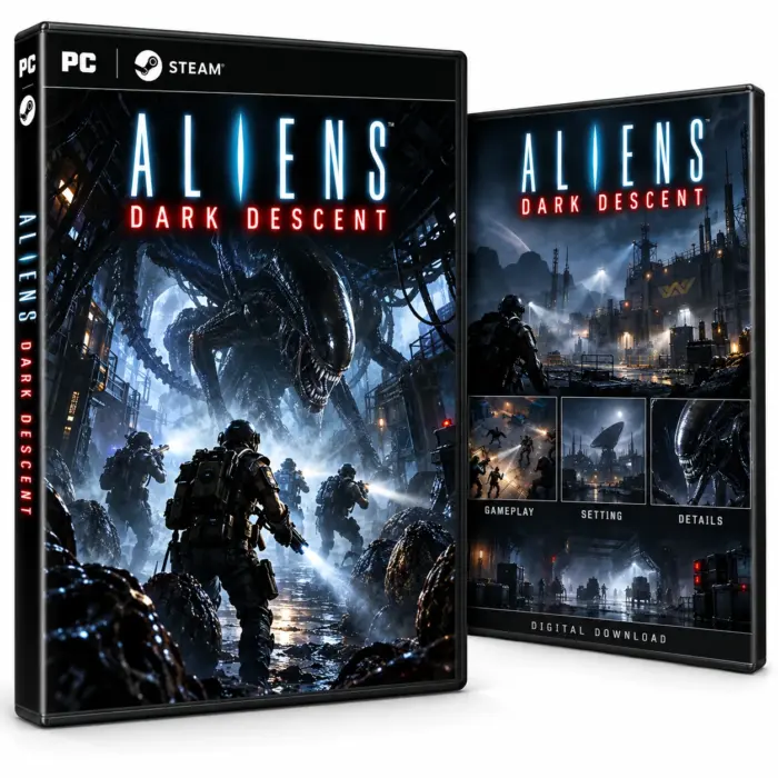 Aliens: Dark Descent for Steam – illustrasjon av det digitale spillet