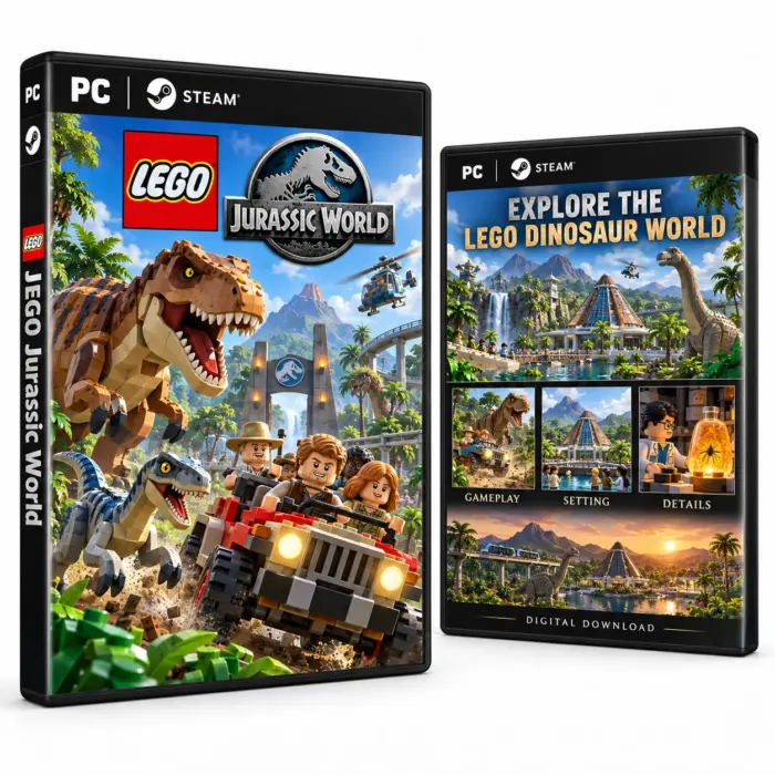 LEGO Jurassic World for Steam – illustrasjon av det digitale spillet