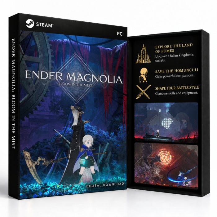 ENDER MAGNOLIA: Bloom in the Mist Steam – digital spillutgave vist med forside og bakside