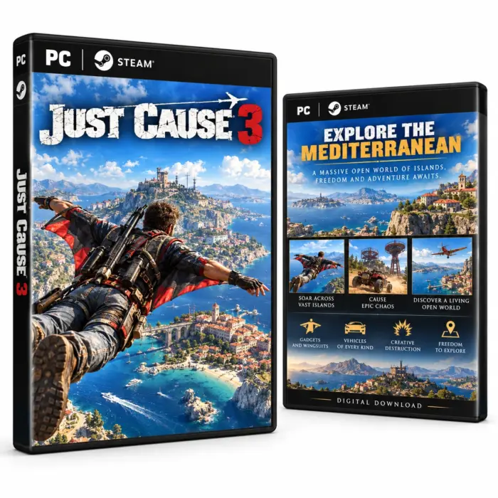 Omslag for Just Cause 3 til PC og Steam