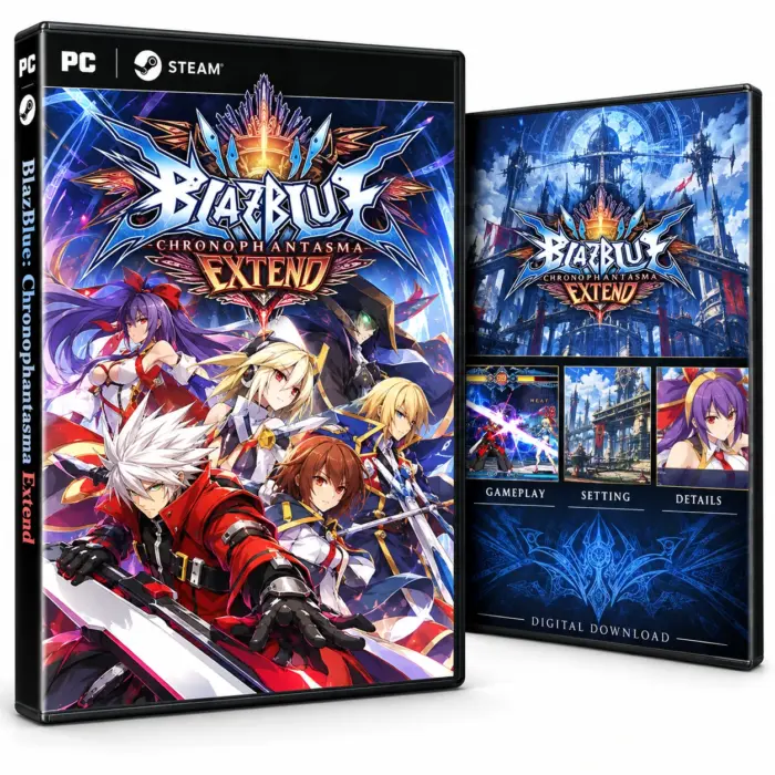 BlazBlue: Chronophantasma Extend for Steam – illustrasjon av det digitale spillet