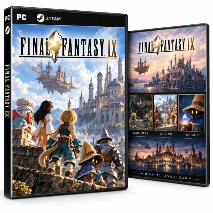 Final Fantasy IX for Steam – illustrasjon av det digitale spillet
