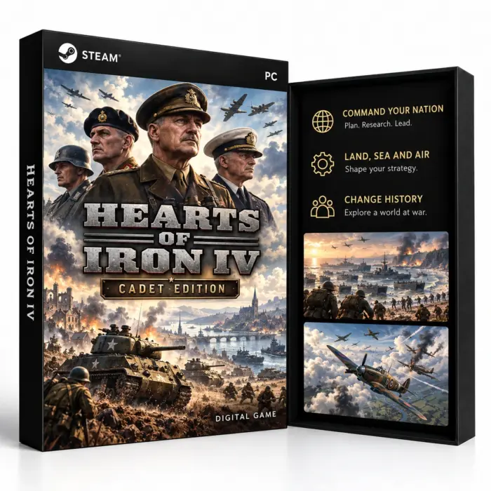 Hearts of Iron IV: Cadet Edition Steam – digitalt spill for Steam