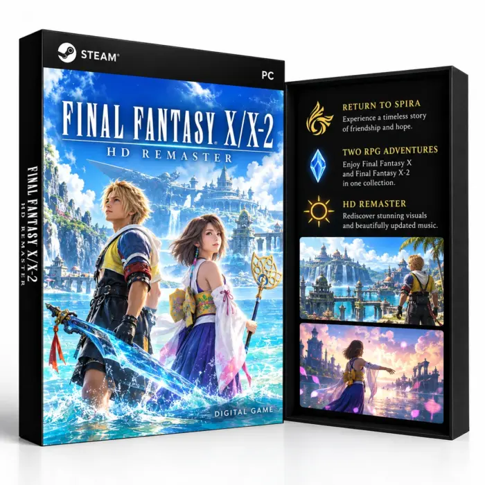Final Fantasy X/X-2 HD Remaster Steam – digitalt spill for Steam