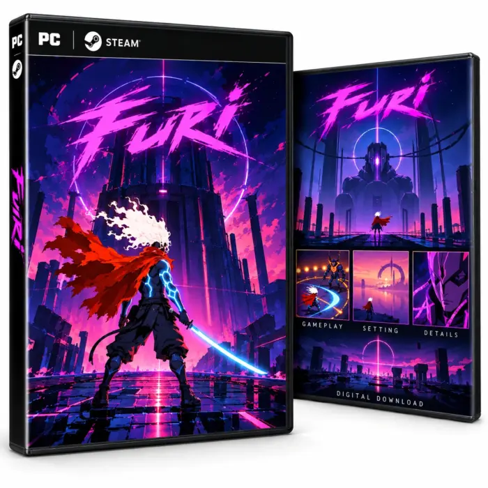 Furi for Steam – illustrasjon av det digitale spillet