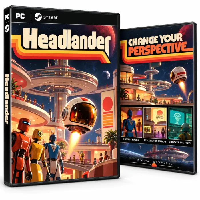 Headlander for Steam – illustrasjon av det digitale spillet