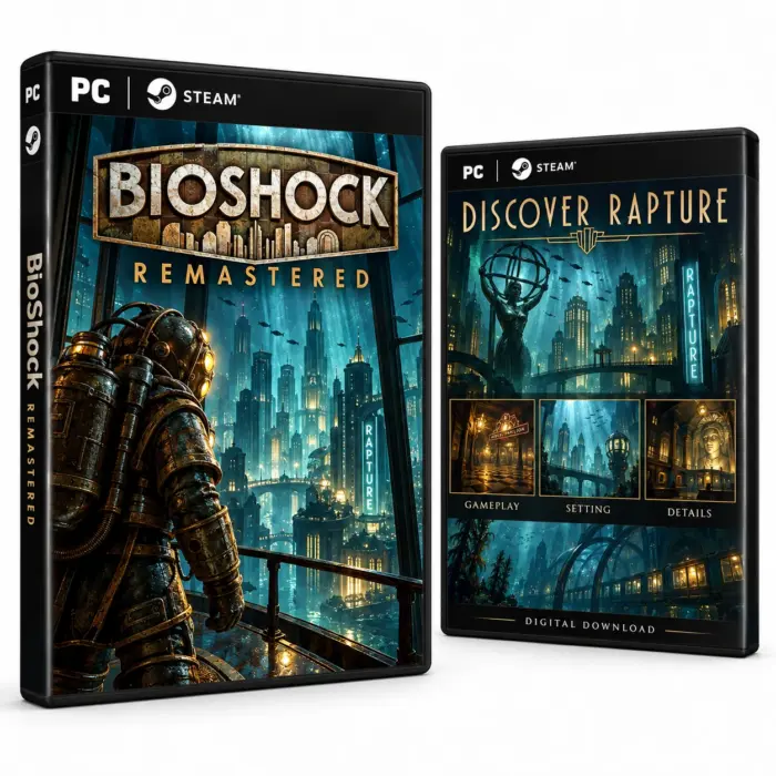 BioShock Remastered for Steam – illustrasjon av det digitale spillet