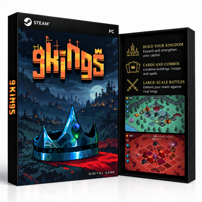 9 Kings Steam – digital spillutgave vist med forside og bakside