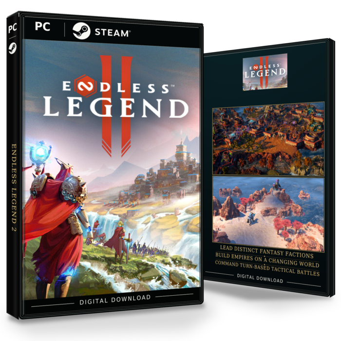 Endless Legend 2 Steam – digital spillutgave vist med forside og bakside