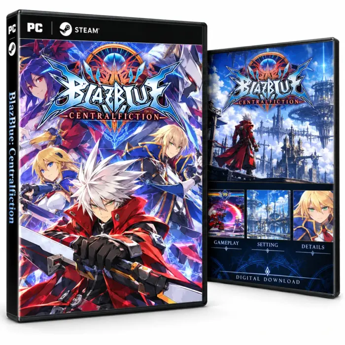 BlazBlue: Centralfiction for Steam – illustrasjon av det digitale spillet