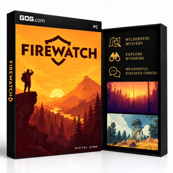 Firewatch GOG – digital spillutgave vist med forside og bakside