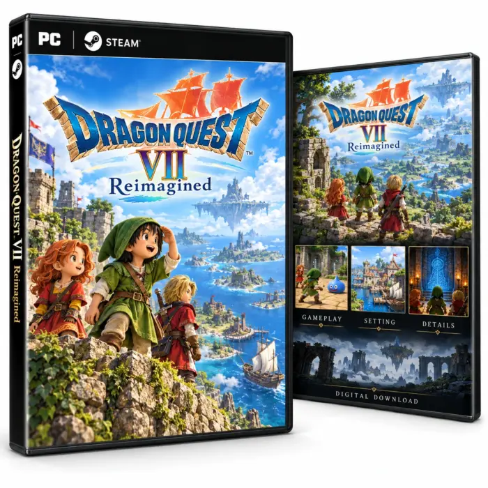 DRAGON QUEST VII Reimagined for Steam – illustrasjon av det digitale spillet