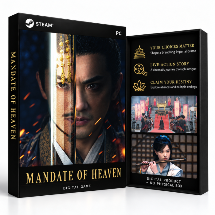 Mandate Of Heaven – Steam – digital spillutgave vist med forside og bakside