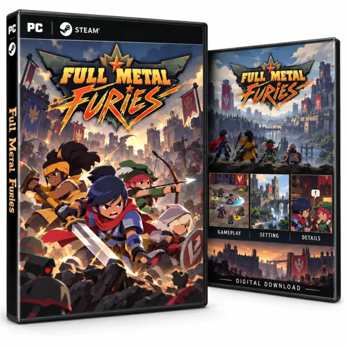 Full Metal Furies for Steam – illustrasjon av det digitale spillet