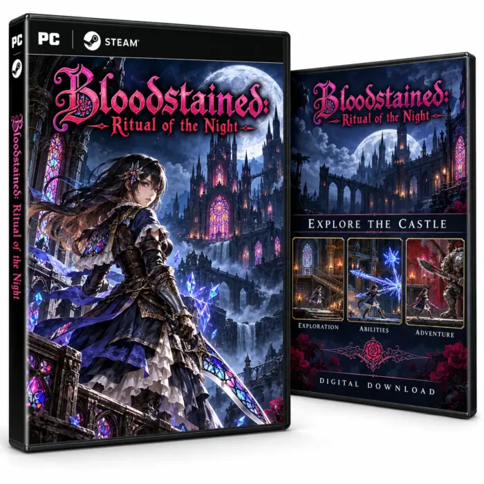Bloodstained: Ritual of the Night for Steam – illustrasjon av det digitale spillet