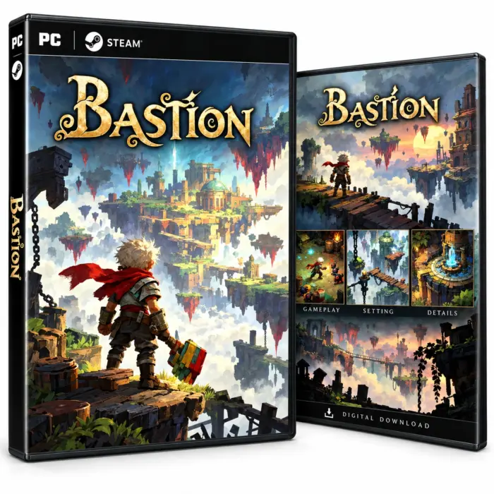 Bastion for Steam – illustrasjon av det digitale spillet