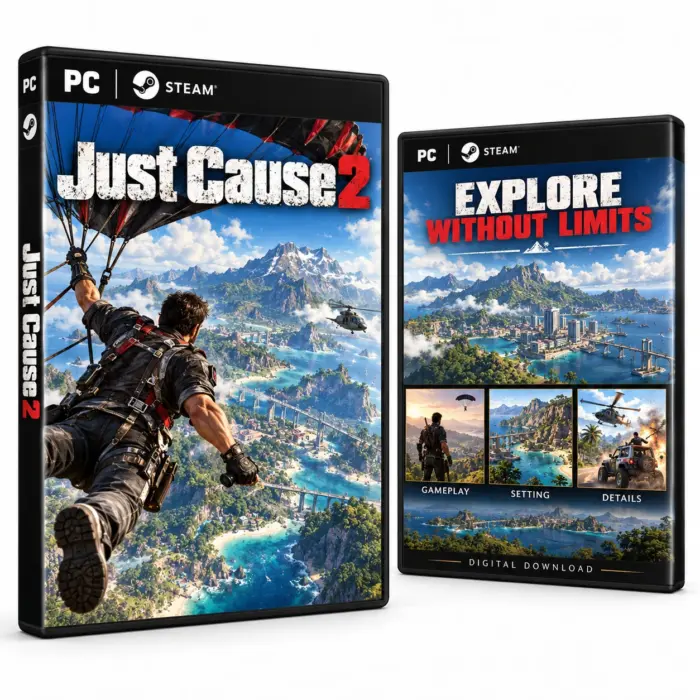 Omslag for Just Cause 2 til PC og Steam