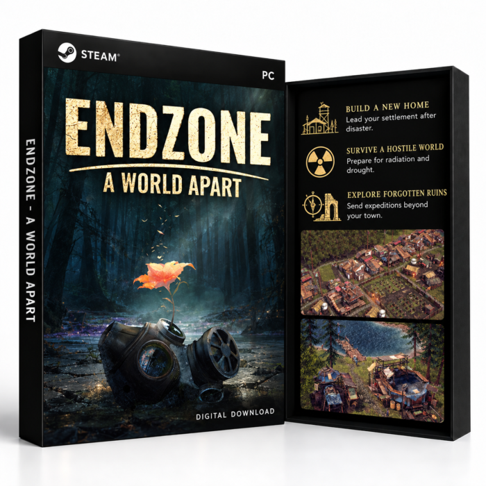 Endzone - A World Apart Steam – digital spillutgave vist med forside og bakside
