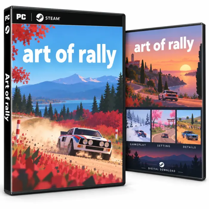 Art of Rally for Steam – illustrasjon av det digitale spillet