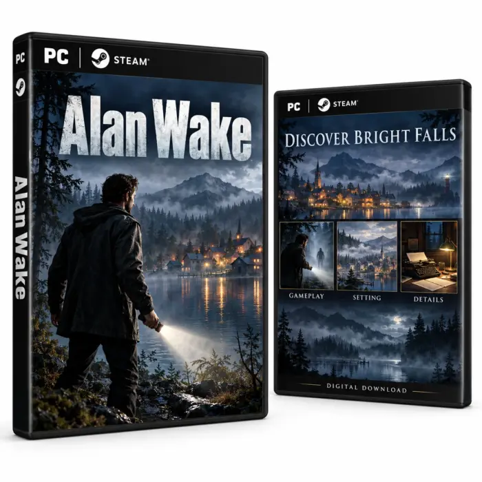 Omslag for Alan Wake til PC og Steam