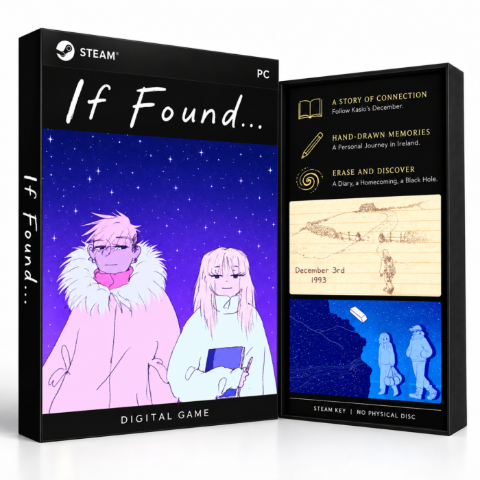 If Found... Steam – digital spillutgave vist med forside og bakside